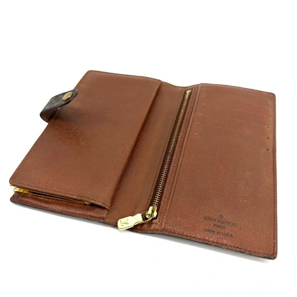 Louis Vuitton Vintage French Purse Long Wallet Kiss Lock - Picture 9 of 16